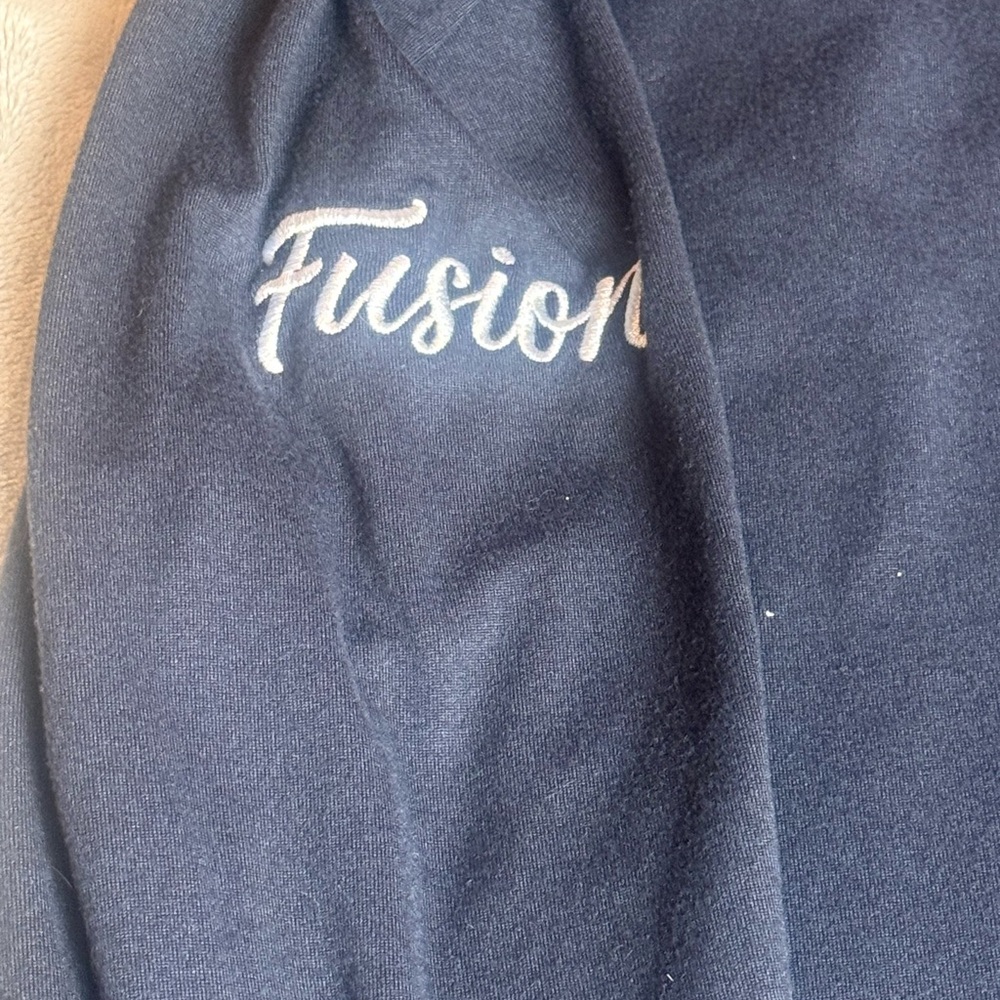 Rhoback Hesi Navy Performance Hoodie Teal Accents Medium - Picture 7 of 14